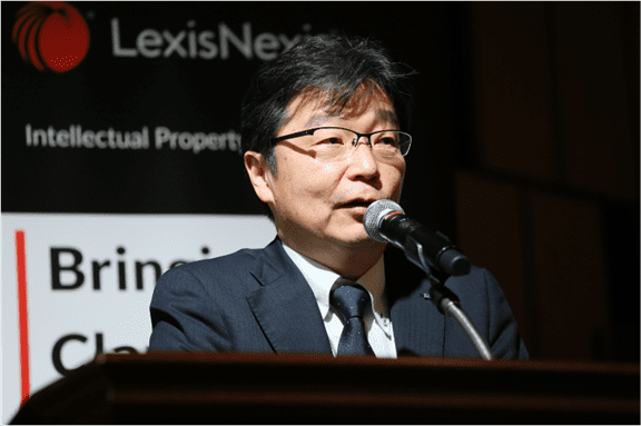 日東電工 技術知財戦略本部 濱崎豊弘 氏 講演者写真